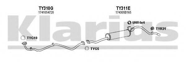 KLARIUS 900265U Система випуску ОГ