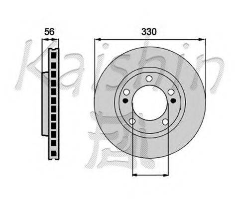 KAISHIN CBR054 гальмівний диск