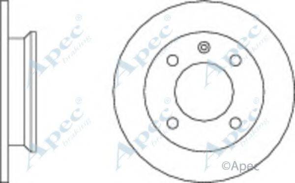 APEC BRAKING DSK134 гальмівний диск