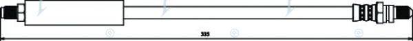 APEC BRAKING HOS3059 Гальмівний шланг