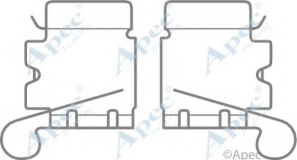 APEC BRAKING KIT1059 Комплектуючі, гальмівні колодки