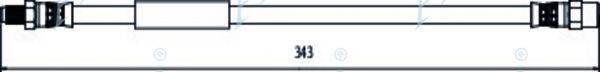 APEC BRAKING HOS3956 Гальмівний шланг