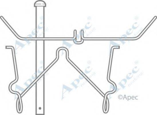 APEC BRAKING KIT298 Комплектуючі, гальмівні колодки