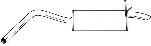 SIGAM 49610 Глушник вихлопних газів кінцевий