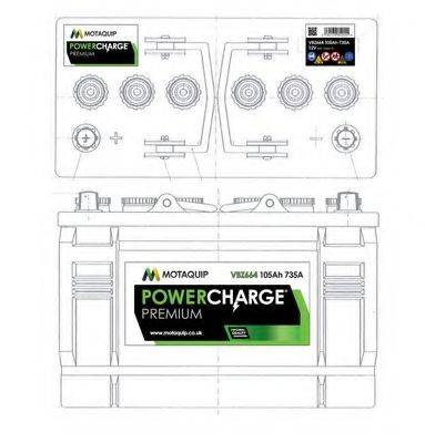 MOTAQUIP VBZ664 Стартерна акумуляторна батарея