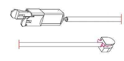 CARRAB BRAKE PARTS 8110 Сигналізатор, знос гальмівних колодок