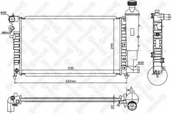 STELLOX 1026147SX Радіатор, охолодження двигуна