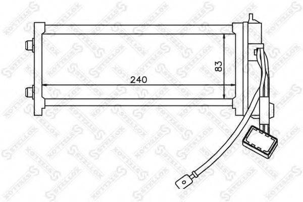 STELLOX 1035124SX Теплообмінник, опалення салону