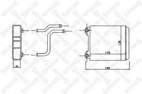 VW 4D0819030 Теплообмінник, опалення салону