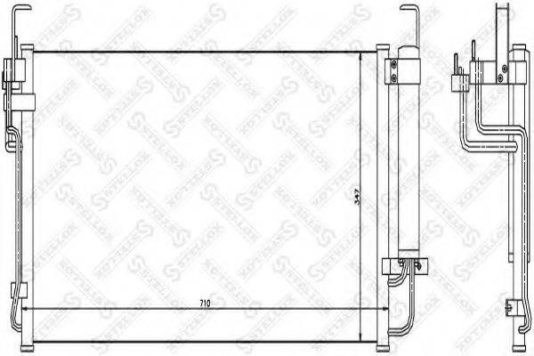 STELLOX 1045107SX Конденсатор, кондиціонер