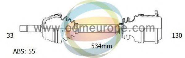 ODM-MULTIPARTS 18003011 Приводний вал