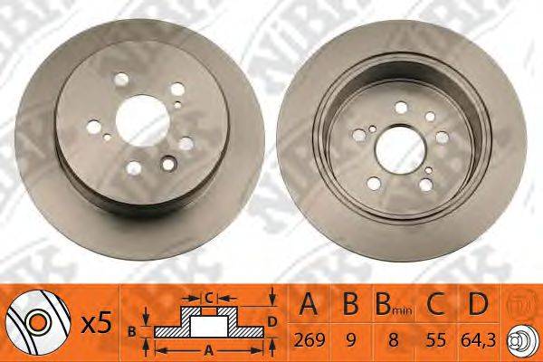 NIBK RN1232 гальмівний диск
