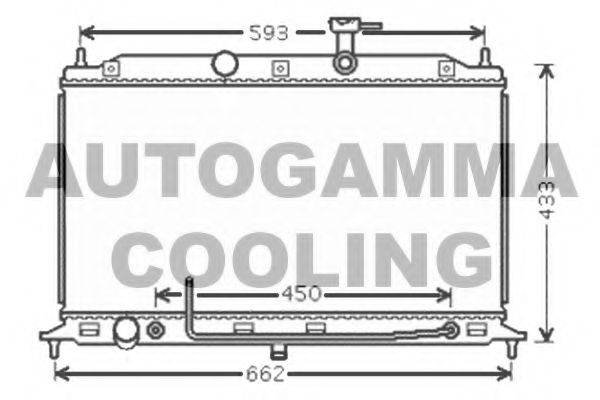 AUTOGAMMA 104846 Радіатор, охолодження двигуна