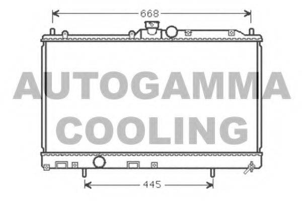 AUTOGAMMA 105397 Радіатор, охолодження двигуна