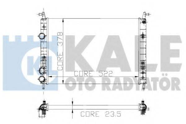 KALE OTO RADYATOR 142800 Радіатор, охолодження двигуна