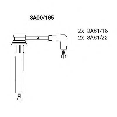 CHRYSLER 04796975 Комплект дротів запалювання