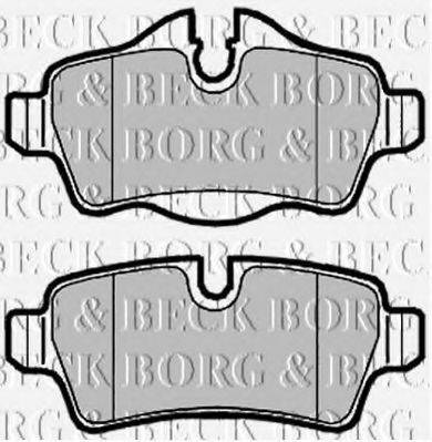 BORG & BECK BBP2025 Комплект гальмівних колодок, дискове гальмо