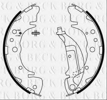 BORG & BECK BBS6483 Комплект гальмівних колодок