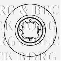 BORG & BECK BBD4014 гальмівний диск