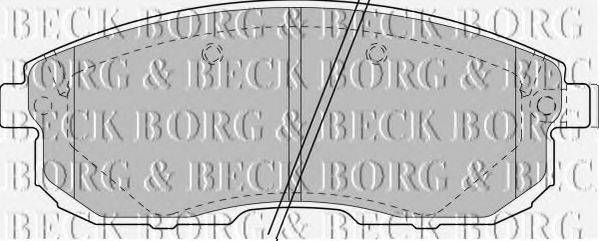BORG & BECK BBP1383 Комплект гальмівних колодок, дискове гальмо