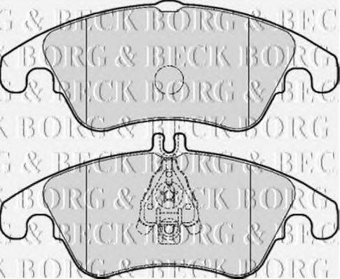 BORG & BECK BBP2061 Комплект гальмівних колодок, дискове гальмо