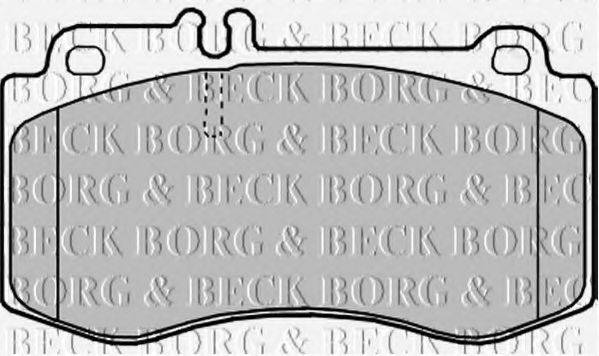 BORG & BECK BBP2248 Комплект гальмівних колодок, дискове гальмо