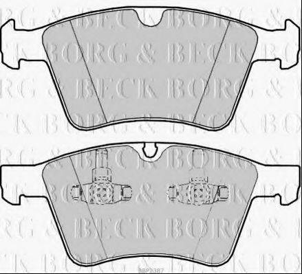 BORG & BECK BBP2387 Комплект гальмівних колодок, дискове гальмо