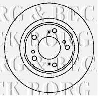 BORG & BECK BBD5129 гальмівний диск