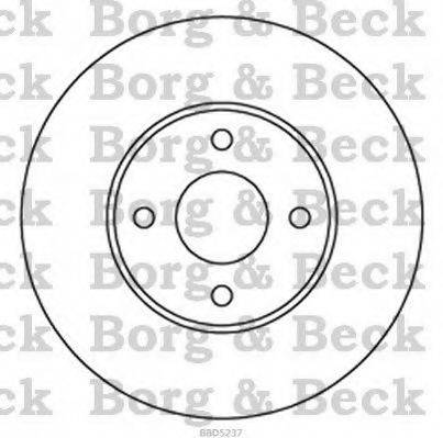 BORG & BECK BBD5237 гальмівний диск