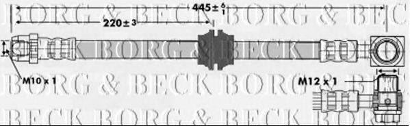 BORG & BECK BBH6725 Гальмівний шланг