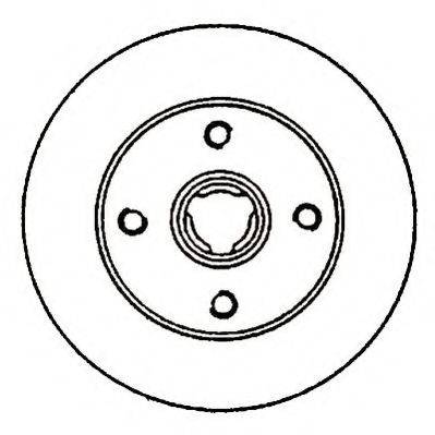 NISSAN 4020701550 гальмівний диск