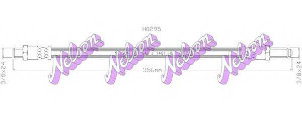 BROVEX-NELSON H0295 Гальмівний шланг
