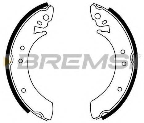 BREMSI 1058 Комплект гальмівних колодок
