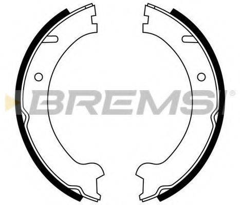 BREMSI 1487 Комплект гальмівних колодок, стоянкова гальмівна система