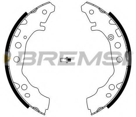 BREMSI GF0985 Комплект гальмівних колодок