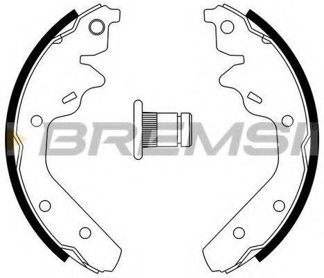 BREMSI GF4519 Комплект гальмівних колодок