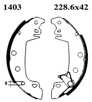 BSF 06174 Комплект гальмівних колодок