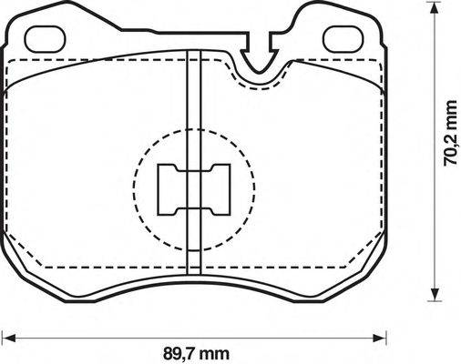 BENDIX 571373B Комплект гальмівних колодок, дискове гальмо