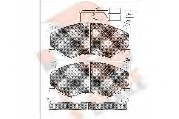 R BRAKE RB0964