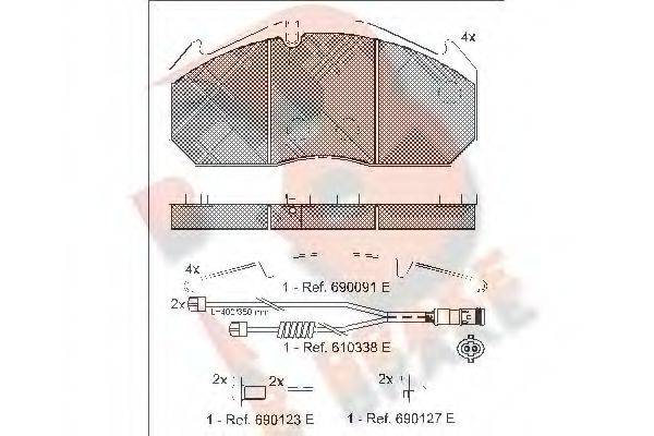 R BRAKE RB1040-127