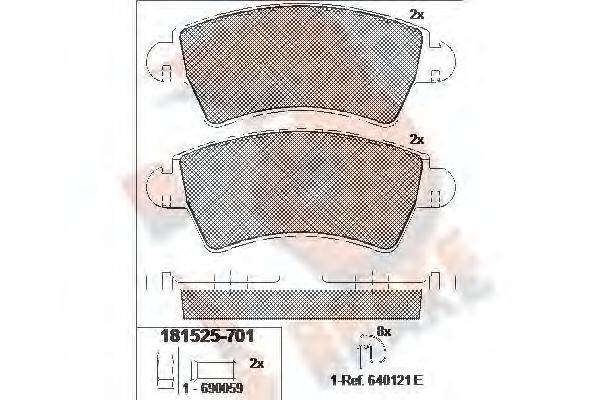 R BRAKE RB1525-701