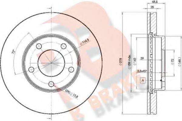 R BRAKE 78RBD23272