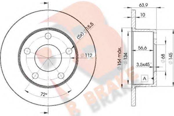 R BRAKE 78RBD24060