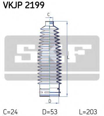 SKF VKJP2199 Комплект пильника, рульове керування