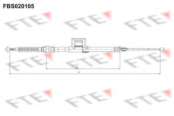 VW 5Q0609721BC Трос, стоянкова гальмівна система