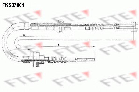 FTE FKS07001 Трос, управління зчепленням