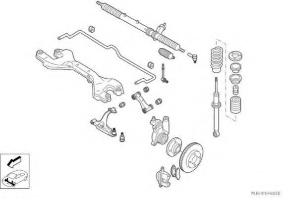 HERTH+BUSS JAKOPARTS N01939VA Рульове управління; Підвіска колеса