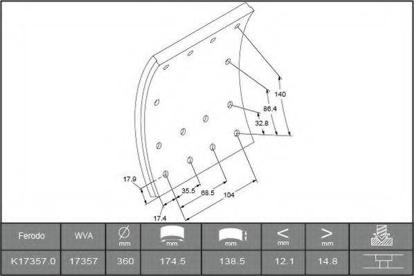 FERODO K17357.0-F3661