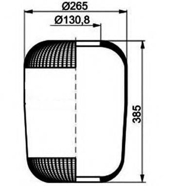 VOLVO 1612 455 Кожух пневматичної ресори