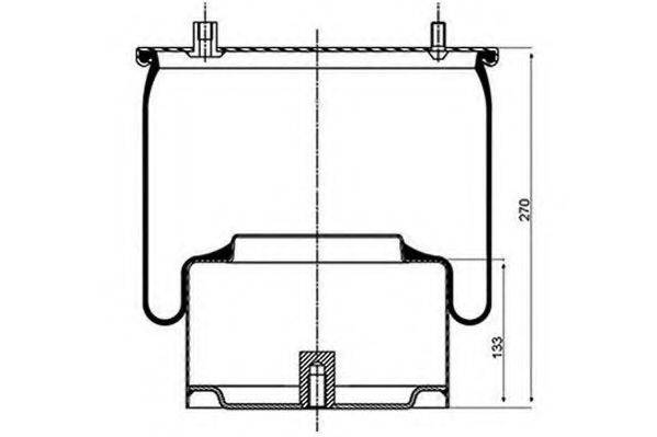 FEBI BILSTEIN 15046 Кожух пневматичної ресори